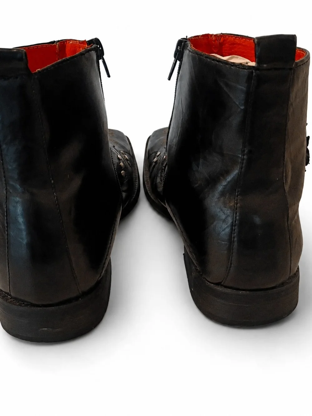Vintage Faranzi leather ankle boots - Mens Size, 11